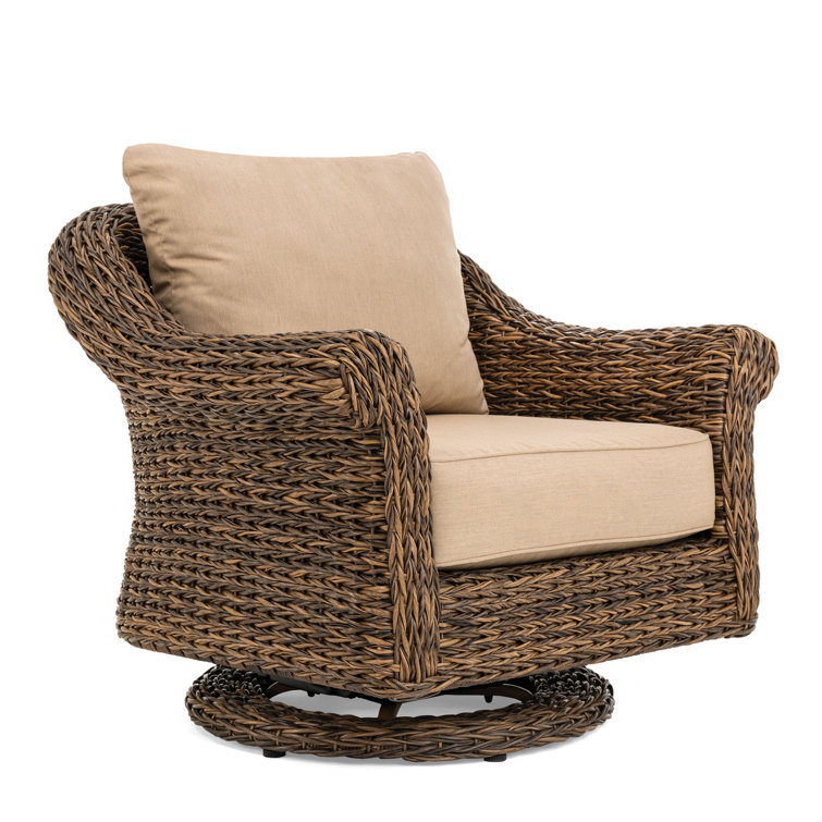 Winston Cayman Swivel Glider Patio Chair with Sunbrella Cushions Wayfair